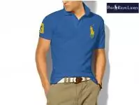 polo tee shirt mode trois caracteres nouveaux,polo tee shirt sleeve short hommes femmes bleu or